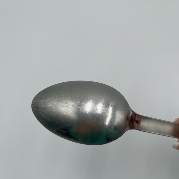 LE CREUSET Stainless Steel Serving Spoon Metal Used Hanging - Picture 3 of 5